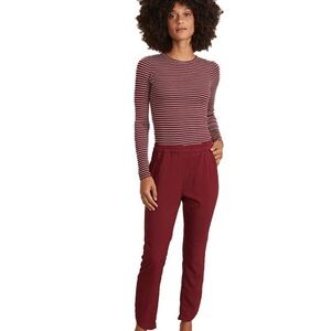 marine layer | allison pant in cabernet